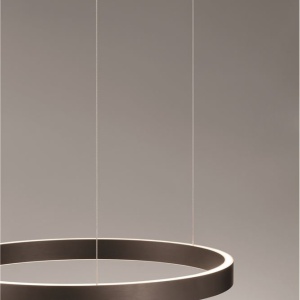 Lustra LED circulara ELOWEN 60cm, maro 228467 universul-luminii.ro
