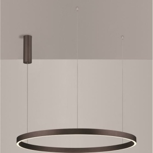 Lustra LED circulara ELOWEN 98cm, maro 228477 universul-luminii.ro