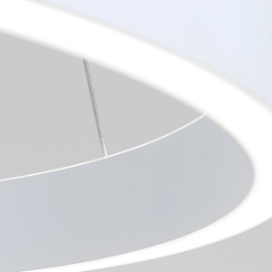 Lustra LED circulara iluminat sus si jos KOLK alb 40cm - Img 5