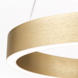 Lustra LED circulara iluminat sus si jos KOLK auriu periat 40cm - Img 9