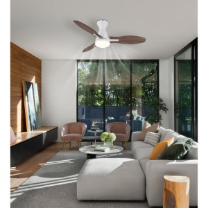 Lustra LED cu ventilator si telecomanda GALE alb 03671W GL 247387 universul-luminii.ro
