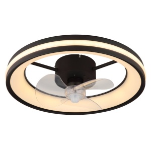 Lustra LED cu ventilator si telecomanda GATIAN 240787 universul-luminii.ro