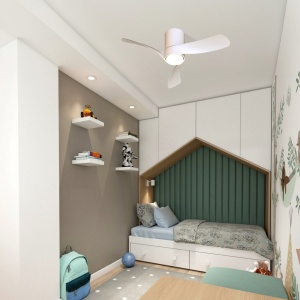 Lustra LED cu Ventilator si telecomanda NEMO II XS alb - Img 2