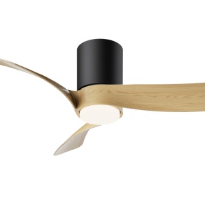 Lustra LED cu Ventilator si telecomanda NEMO II XS negru/lemn - Img 8