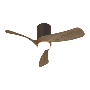 Lustra LED cu Ventilator si telecomanda NEMO II XS negru/nuc - Img 4