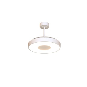 Lustra LED cu Ventilator tavan smart sistem TUYA si telecomanda COIN alb - Img 3