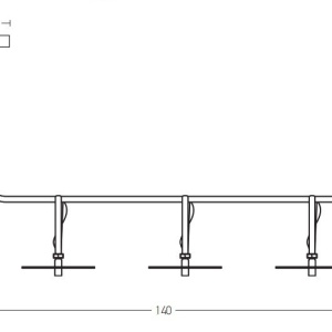 Lustra LED decorativa design modern Kurt negru 233487 universul-luminii.ro