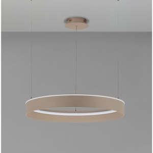 Lustra LED design circular OLIVIA bej D-78cm - Img 3