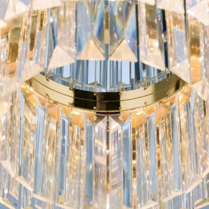 Lustra LED design LUX PRISM 35cm, 24K gold plated 94517 universul-luminii.ro