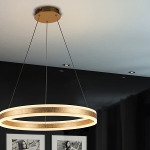 Lustra LED design modern circular 100cm Helia aurie SV-831622 - Img 3