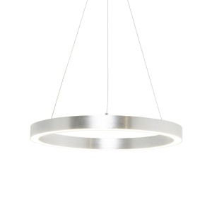 Lustra LED design modern circular CARLO argintiu, diametru 50cm - Img 4