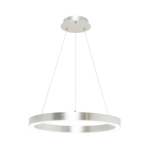 Lustra LED design modern circular CARLO argintiu, diametru 50cm - Img 5