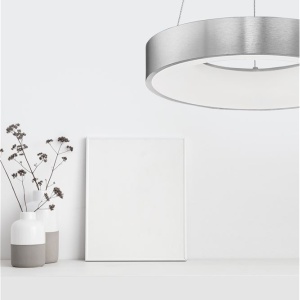 Lustra LED design modern circular RANDO THIN argintie 3000K NVL-9453434 - Img 2