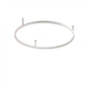 Lustra LED design modern geometric ORACLE SLIM PL D070 ROUND 3000K ON-OFF WH - Img 1