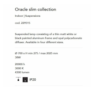 Lustra LED design modern ORACLE SLIM SP D070 ROUND 3000K ON-OFF BK 82297 universul-luminii.ro