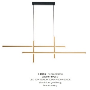 Lustra LED design moderna EDGE - Img 2