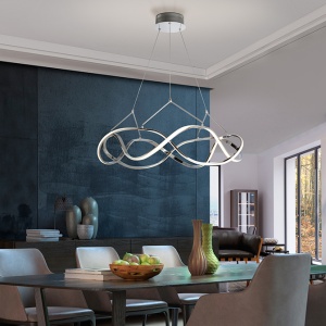 Lustra LED design ultra-modern Molly crom 80cm SV-763950 75027 universul-luminii.ro