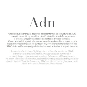 Lustra LED dimabil design modern ADN alb Medium - Img 6