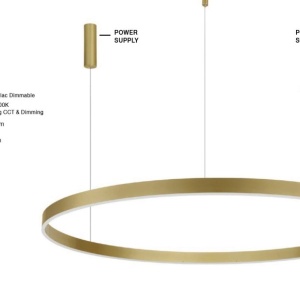 Lustra LED dimabila design circular MOTIF D-150cm - Img 2