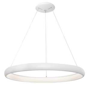 Lustra LED dimabila, design modern Albi alb, 81cm