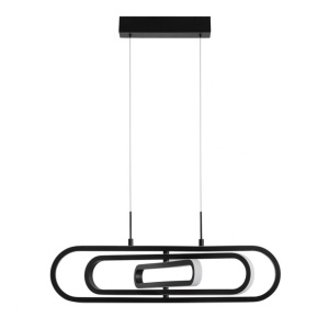 Lustra LED dimabila, design modern ARTE, negru
