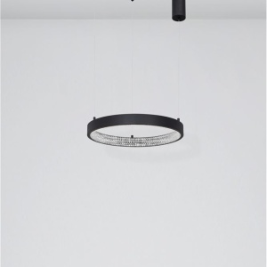 Lustra LED dimabila, design modern PRESTON, 40cm negru NVL-9865140 42577 universul-luminii.ro