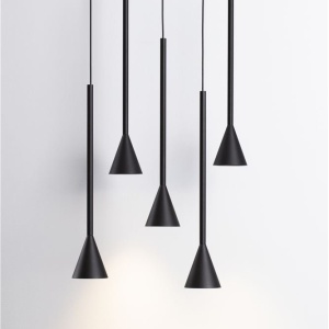 Lustra LED dimabila suspendata NET negru - Img 4