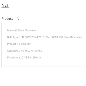 Lustra LED dimabila suspendata NET negru - Img 7