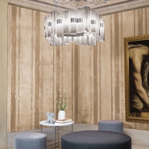 Lustra LED moderna design Art Deco realizata manual LA LOLLO L White 124917 universul-luminii.ro
