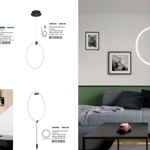 Lustra LED moderna design circular GIRDINO 38cm 195937 universul-luminii.ro