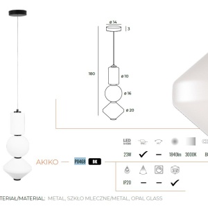 Lustra LED moderna design deosebit AKIKO 211737 universul-luminii.ro