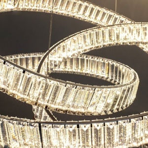 Lustra LED moderna design deosebit CHARMES 80 crom - Img 10