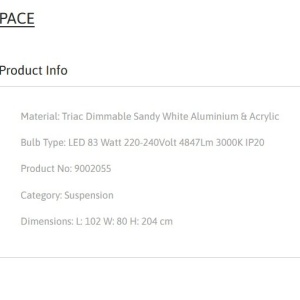 Lustra LED moderna design geometric PACE 152807 universul-luminii.ro