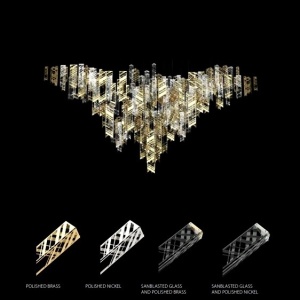 Lustra LED moderna design LUX cristal MANHATTAN 05 – I