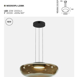 Lustra LED suspendata Bassa - Img 4