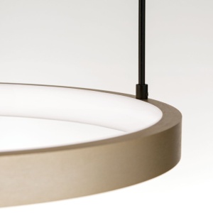 Lustra LED suspendata cu 3 inele SPHERE aurie 233937 universul-luminii.ro