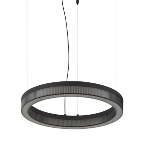 Lustra LED suspendata design circular CROWN SP D40 NERO