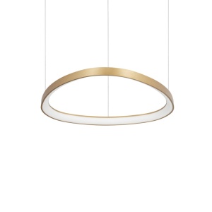 Lustra LED suspendata design circular GEMINI SP D061 OTTONE - Img 1