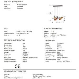 Lustra LED suspendata design decorativ Charlize II - Img 5