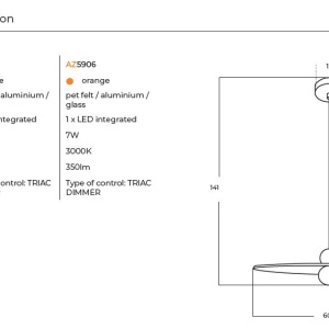 Lustra LED suspendata design decorativ FREYA 60 bej 143817 universul-luminii.ro