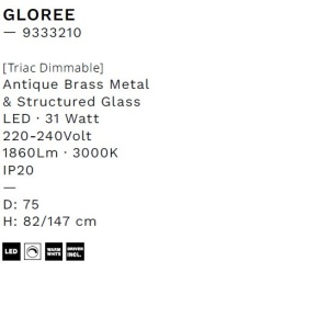 Lustra LED suspendata design decorativ GLOREE D-75cm - Img 9