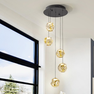 Lustra LED suspendata design decorativ modern Zaria 5L