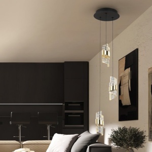 Lustra LED suspendata design elegant Iliada 3L - Img 3
