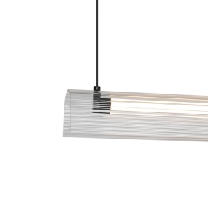 Lustra LED suspendata design liniar Aliani - Img 5