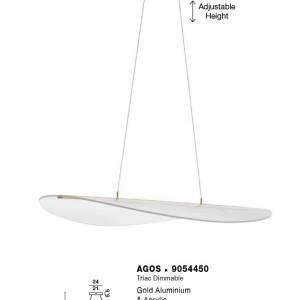Lustra LED suspendata design modern AGOS - Img 3