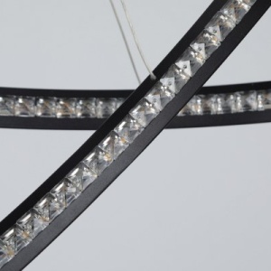 Lustra LED suspendata design modern circular Brighton 3 BK - Img 4