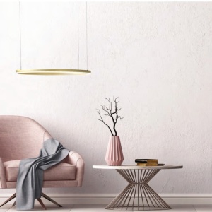 Lustra LED suspendata design modern circular geometric HALO PENDANT 60 GO - Img 2