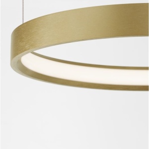Lustra LED suspendata design modern circular PERRINE D-40cm aurie - Img 7