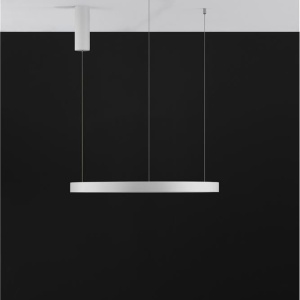 Lustra LED suspendata design modern circular PERRINE D-60cm alba 183537 universul-luminii.ro