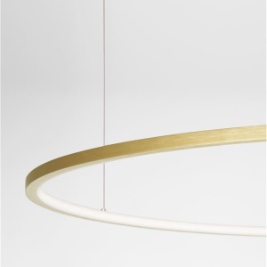 Lustra LED suspendata design modern circular TARQUIN D-100cm aurie 205497 universul-luminii.ro